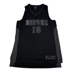 Denver Nuggets Jersey Mens Large Black NBA Basketball Carmelo Anthony Reebok